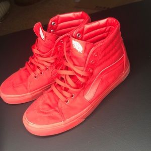 Red Sk8 Hi Vans